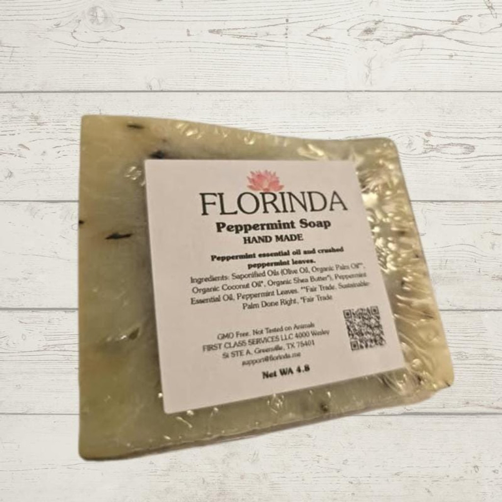 Florinda Beauty Pure Peppermint Leaf Handmade Soap - Picture 2 of 10